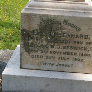 BESWICK Ronald Bernard 1898-1902