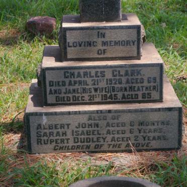 CLARK Charles -1920 &amp; Jane HEATHER -1945