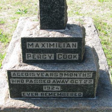COOK Maximilian Percy -1924