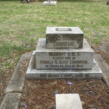 EDMONDSON Oswald Hawkinson -1902