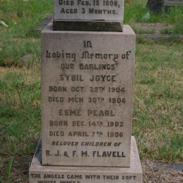 FLAVELL Esme Pearl 1902-1906 :: FLAVELL Sybil Joyce 1904-1906