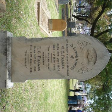 FRAMES W.M. 1832-1918 &amp; E.C. 1836-1922