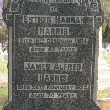 HARRIS James Alfred -1922 &amp; Esther Hannah -1904