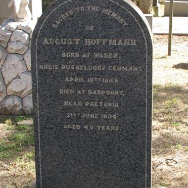 HOFFMANN August 1849-1894