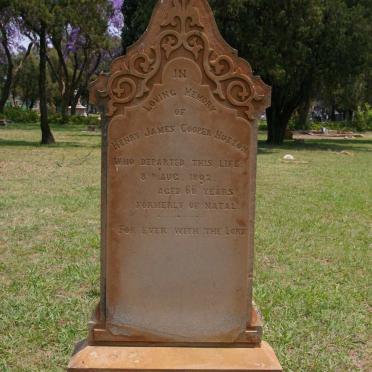 HUTTON Henry James Cooper -1892