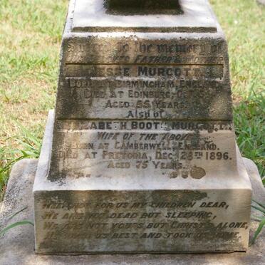 MURCOTT Jesse &amp; Elizabeth Booth -1896 :: MURCOTT B.B.