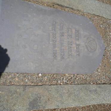 MARX Catharina F. 1874-1901