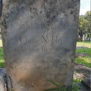 NOBLE Clara nee von LEVETZOW 1854-1874