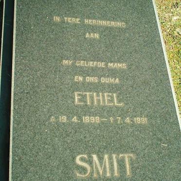 SMIT Ethel nee ALLEMANN 1898-1991