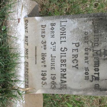 SILBERMAN Percy Lionel 1905-1905