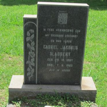SLABBERT Gabriel Jacobus 1867-1943