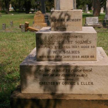 SOAMES W.H. -1889 &amp; Lizzie Stuart -1887