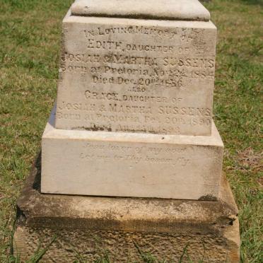 SUSSENS Edith 1884-1886 :: SUSSENS Grace 1890-1893