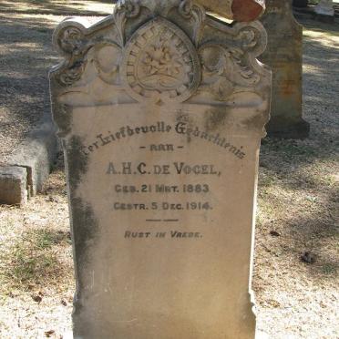 VOGEL  A.H.C., de 1883-1914