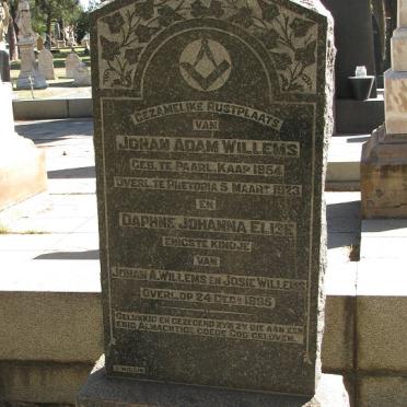 WILLEMS Johan Adam 1854-1923 :: WILLEMS Daphne Johanna Elise -1895 