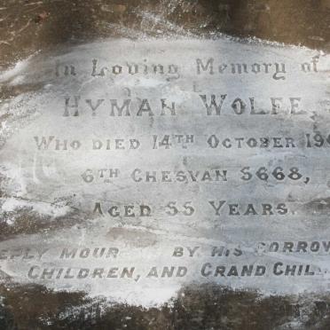 WOLFE Hyman -1907