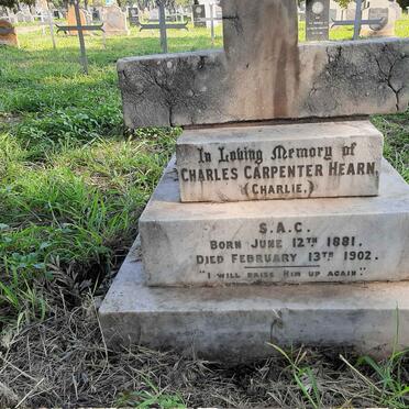 HEARN Charles Carpenter 1881-1902