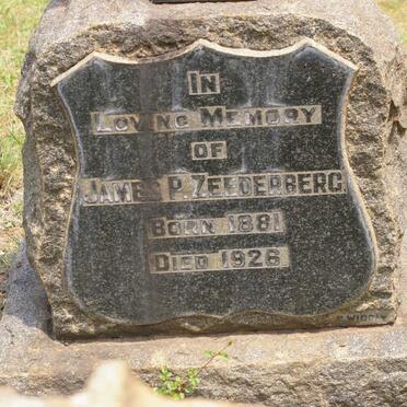 ZEEDERBERG James P. 1881-1926