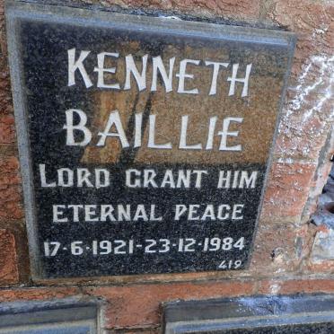 BAILLIE Kenneth 1921-1984