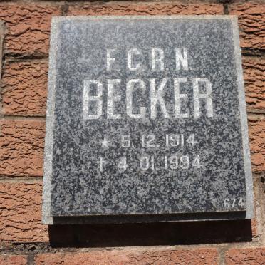 BECKER F.C.R.N. 1914-1994