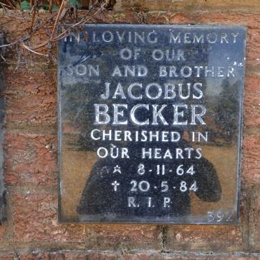 BECKER Jacobus 1964-1984