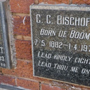 BISCHOFF G.C. nee DE BOOM 1882-1970