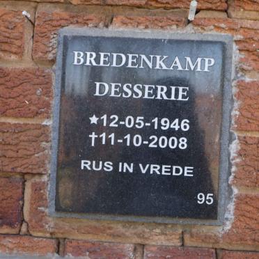 BREDENKAMP Desserie 1946-2008
