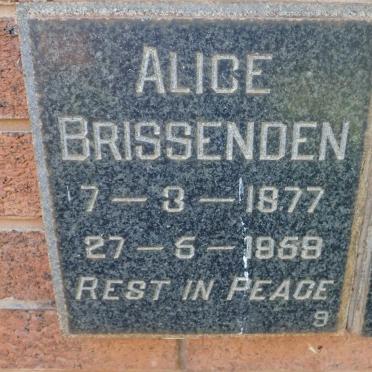 BRISSENDEN Alice 1877-1959