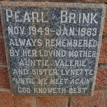 BRINK Pearl 1949-1963