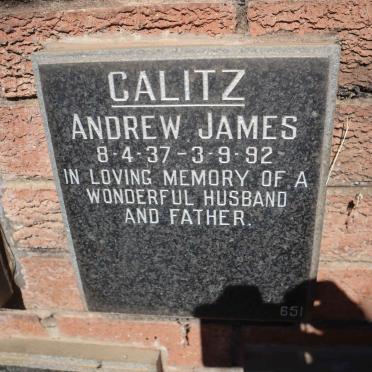 CALITZ Andrew James 1937-1992