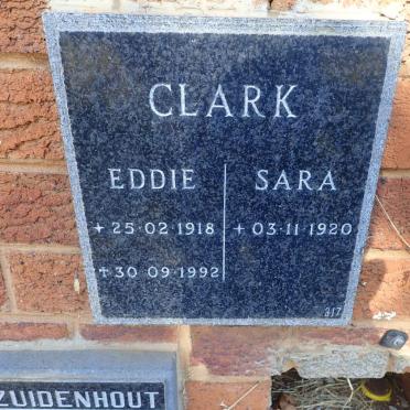 CLARK Eddie 1918-1992 &amp; Sara 1920-
