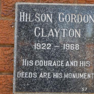 CLAYTON Hilson Gordon 1922-1968