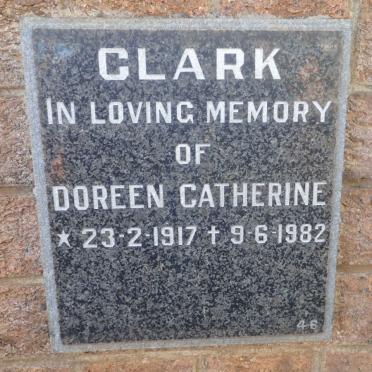 CLARK Doreen Catherine 1917-1982