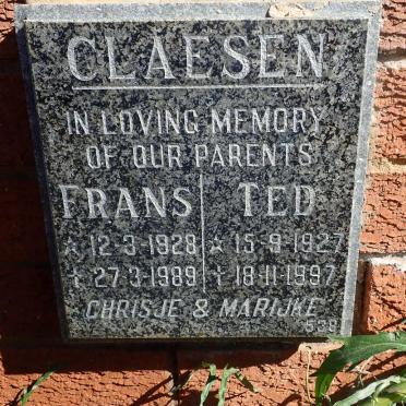 CLAESEN Ted 1927-1997 &amp; Frans 1928-1989