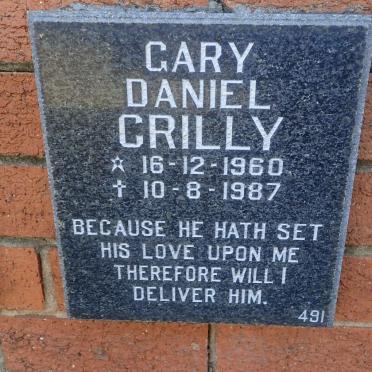 CRILLY Gary Daniel 1960-1987