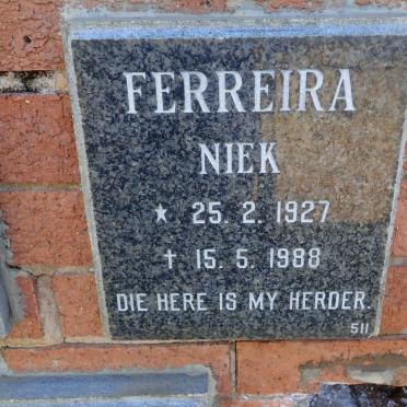 FERREIRA Niek 1927-1988
