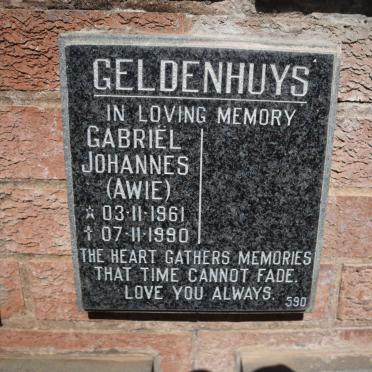GELDENHUYS Gabriël Johannes 1961-1990