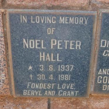 HALL Noel Peter 1937-1981