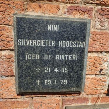 HOOGSTAD Nini, SILVERGIETER- nee DE RUITER 1905-1979
