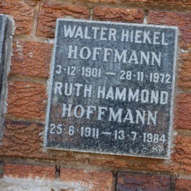 HOFFMANN Walter Hiekel 1901-1972 &amp; Ruth Hammond 1911-1984