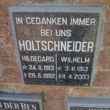 HOLTSCHNEIDER Wilhelm 1913-2003 &amp; Hildegard 1913-1982