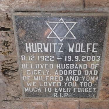 HURWITZ Wolfe 1922-2003