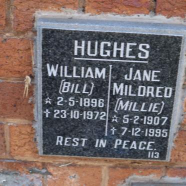 HUGHES William 1896-1972 &amp; Jane Mildred 1907-1995