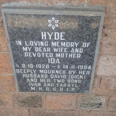 HYDE Ida 1926-1994