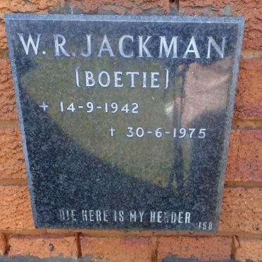 JACKMAN W.R. 1942-1975