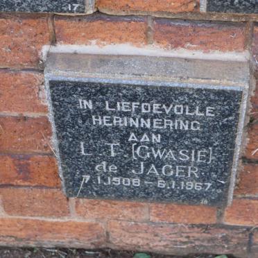 JAGER L.T., de 1908-1967