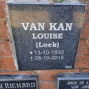 KAN Louise, van 1933-2015