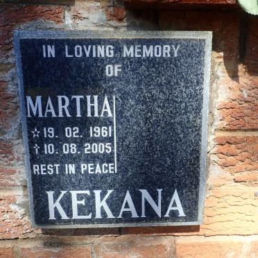 KEKANA Martha 1961-2005