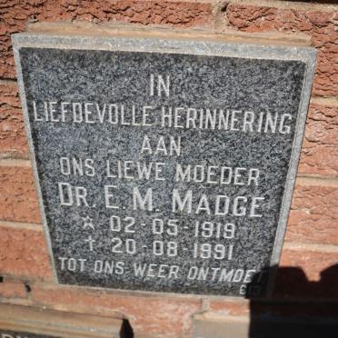 MADGE E.M. 1919-1991