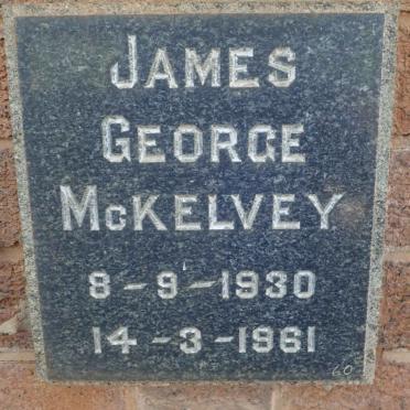 MCKELVEY James George 1930-1961